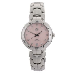 Tag Heuer Calibre 7 WAT2313 Automatic Pink Diamond Dial 35mm Ladies Watch w/ B&P